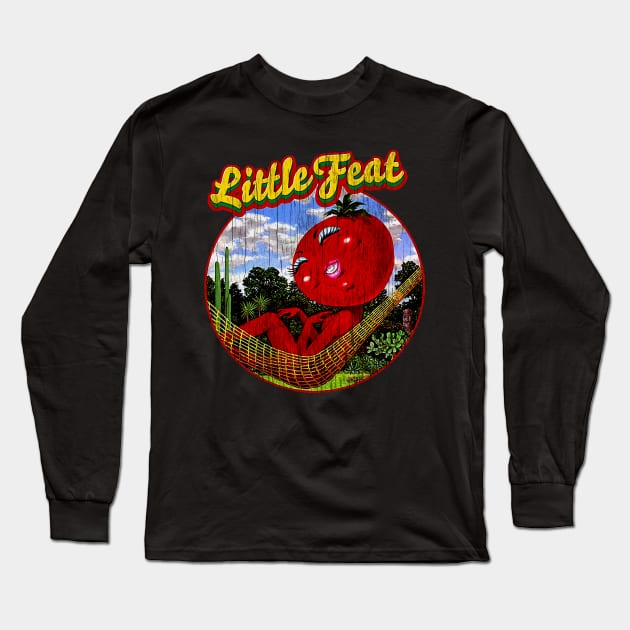 Distressed Little Feat Long Sleeve T-Shirt by Ipung